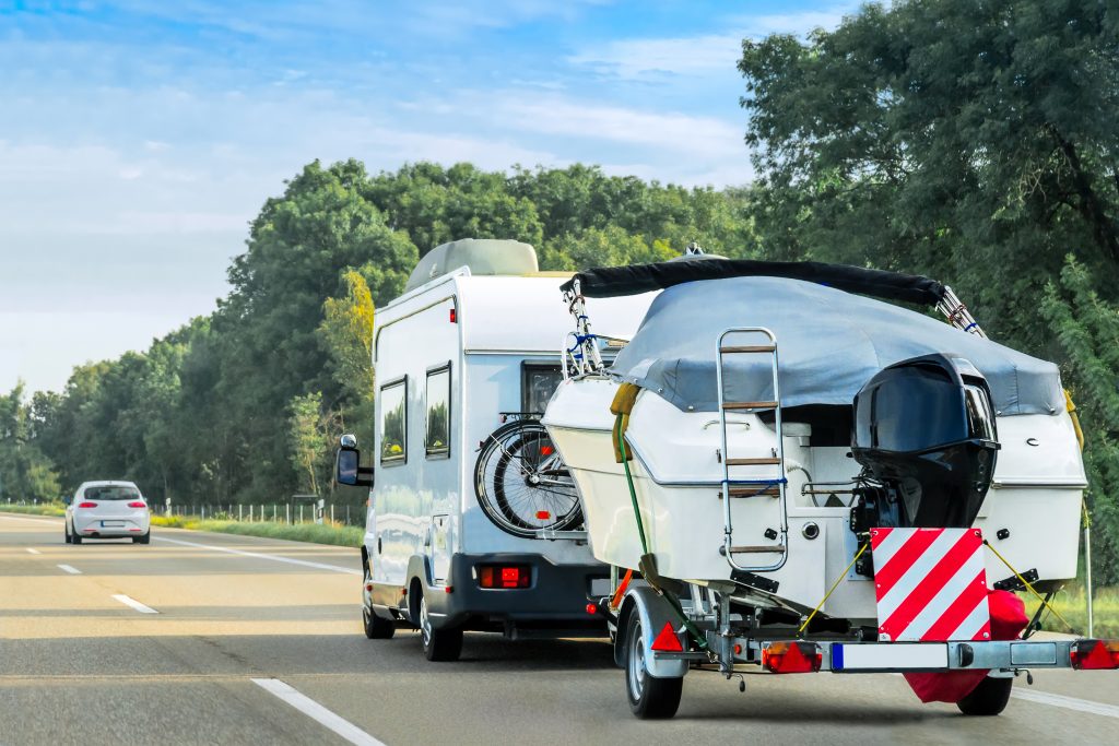 boat transportation in the road